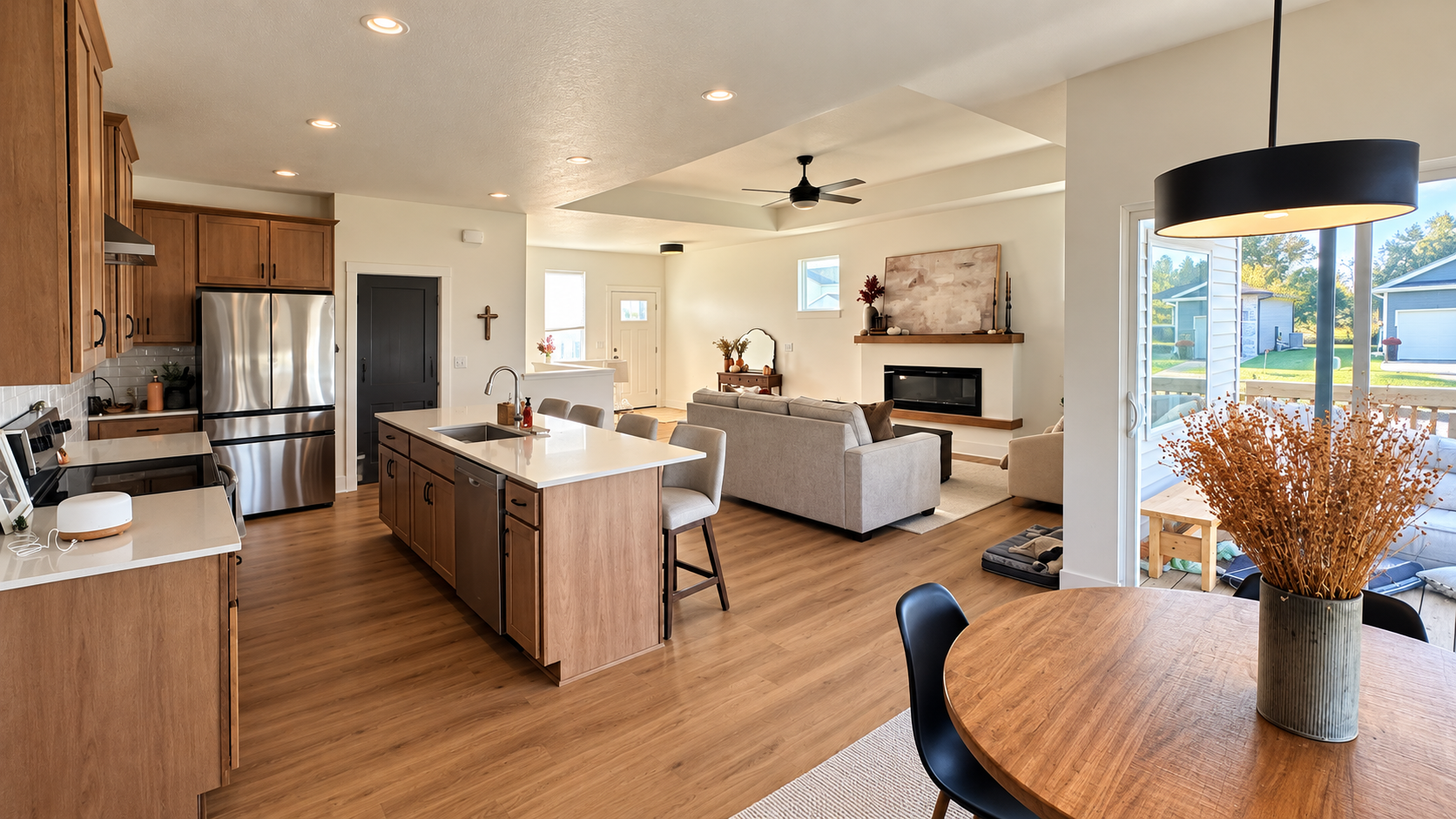 What We Actually Spent to Make Our Open Floor Plan Feel Like Home